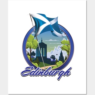 Edinburgh Scotland logo Posters and Art